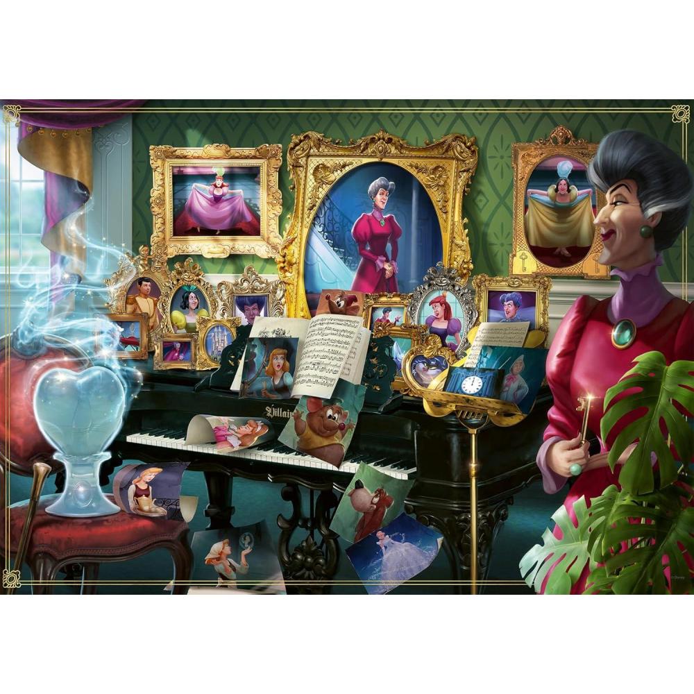 imageRavensburger Disney Villainous LadyTremaine and Figurine 1000 Piece Jigsaw Puzzle for Adults 12001126 Handcrafted Tooling Made in Germany Every Piece Fits Together PerfectlyNew Packaging