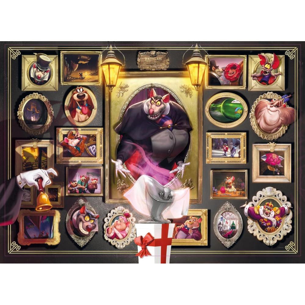 imageRavensburger Disney Villainous Ratigan and Figurine 1000 Piece Jigsaw Puzzle for Adults 12001117 Handcrafted Tooling Made in Germany Every Piece Fits Together PerfectlyNew Packaging