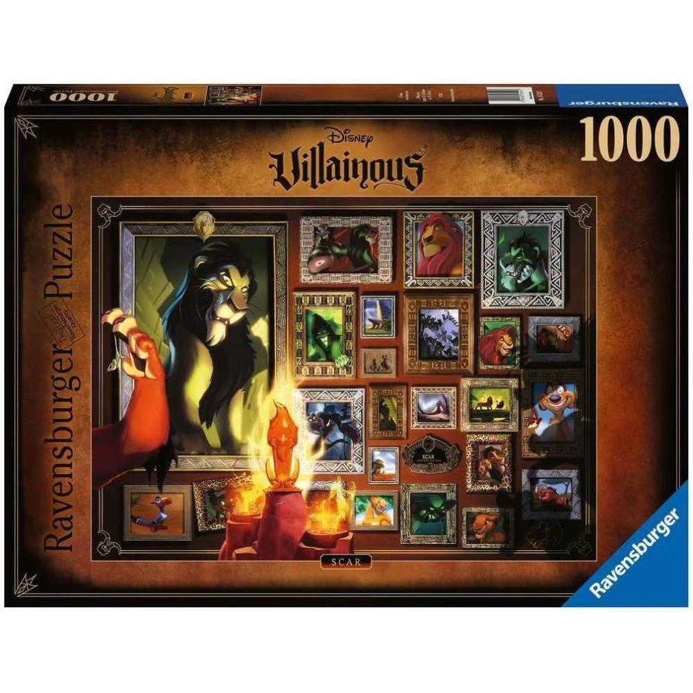 imageRavensburger Disney Villainous Scar and Figurine 1000 Piece Jigsaw Puzzle for Adults 12001112 Handcrafted Tooling Made in Germany Every Piece Fits Together PerfectlyOriginal Packaging