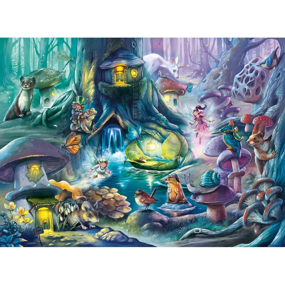 imageRavensburger Enchanting Forest 150 Piece XXL Jigsaw Puzzle for Kids Magical Adventure Promotes Creativity and Concentration FSCCertified