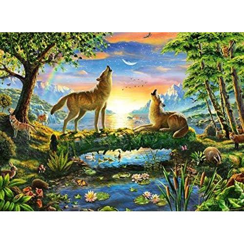 imageRavensburger Great Outdoors Puzzle Series Wolf Harmony 300 Piece Jigsaw Puzzle for Adults 82053 Every Piece is Unique Softclick Technology Means Pieces Fit Together Perfectly