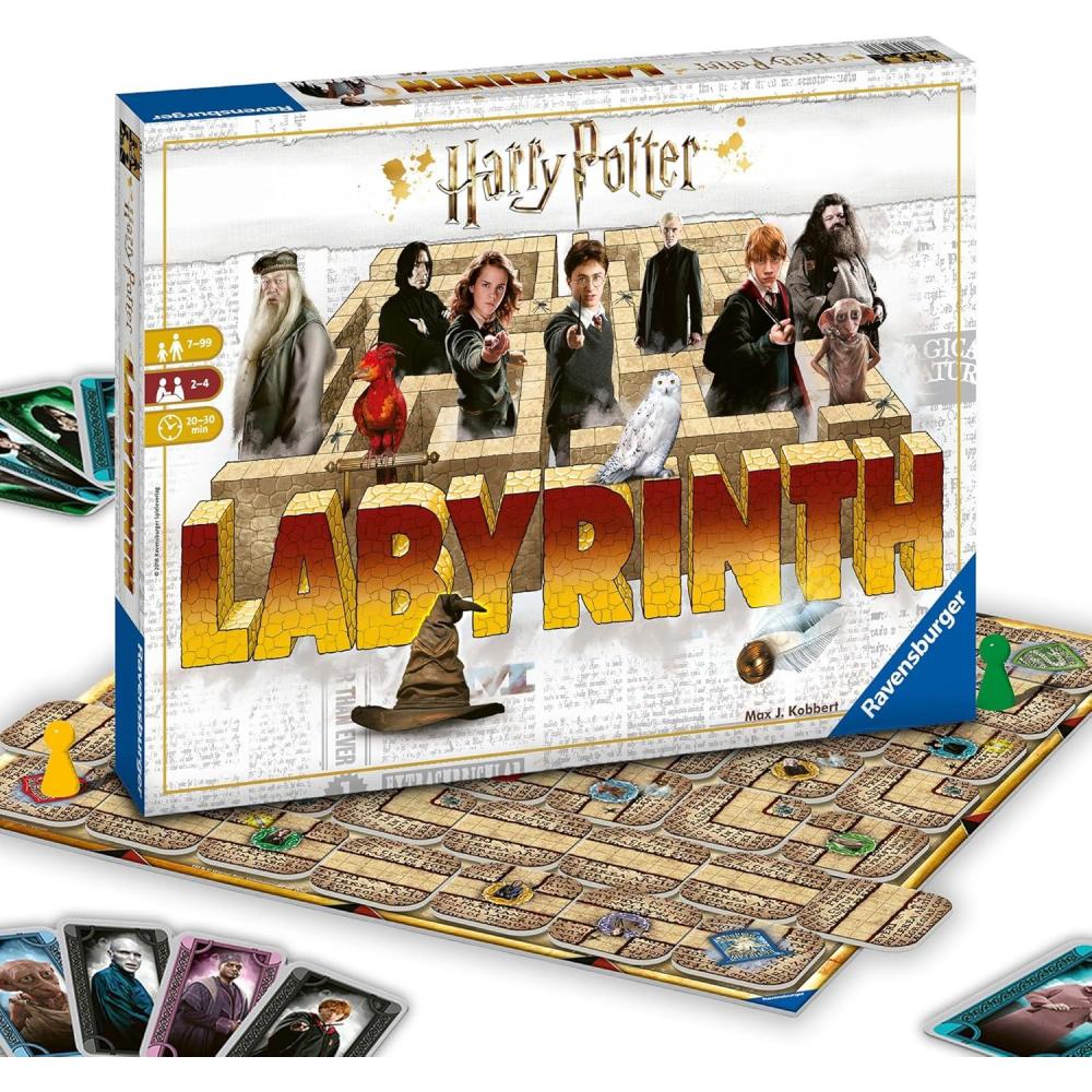 imageRavensburger Harry Potter Labyrinth Board Game A Strategic Maze Challenge for Family Nights Great Birthday Gift 24 Players Kids Ages 710 and Older