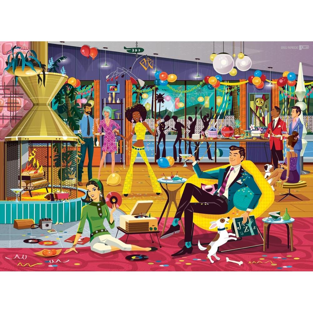 imageRavensburger Jazzy 500 Piece Fabulous and Groovy Jigsaw Puzzle Unique Piece Design Softclick Technology Ideal Gift for Puzzle Enthusiasts
