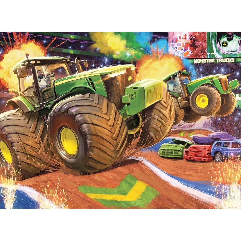 imageRavensburger John Deere Big Wheels 100 Piece Jigsaw Puzzle  Designed for Kids  Durable and Colorful  Promotes ProblemSolving Skills  Ideal Gift for Toddlers