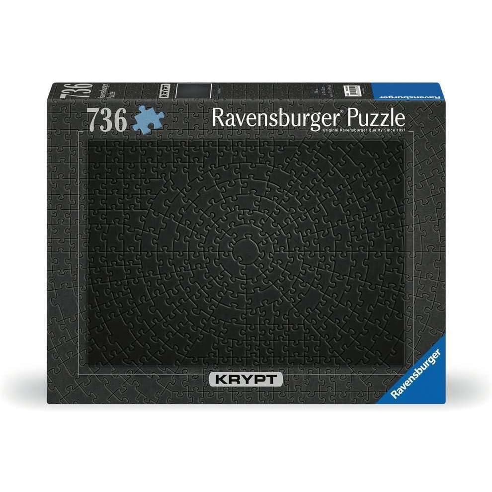 imageRavensburger Krypt Black Puzzle Unique 736Piece Challenge for Adults Softclick Technology Engaging Spiral Cut Design Quality Craftsmanship Ideal for Relaxation or GiftingNew Packaging