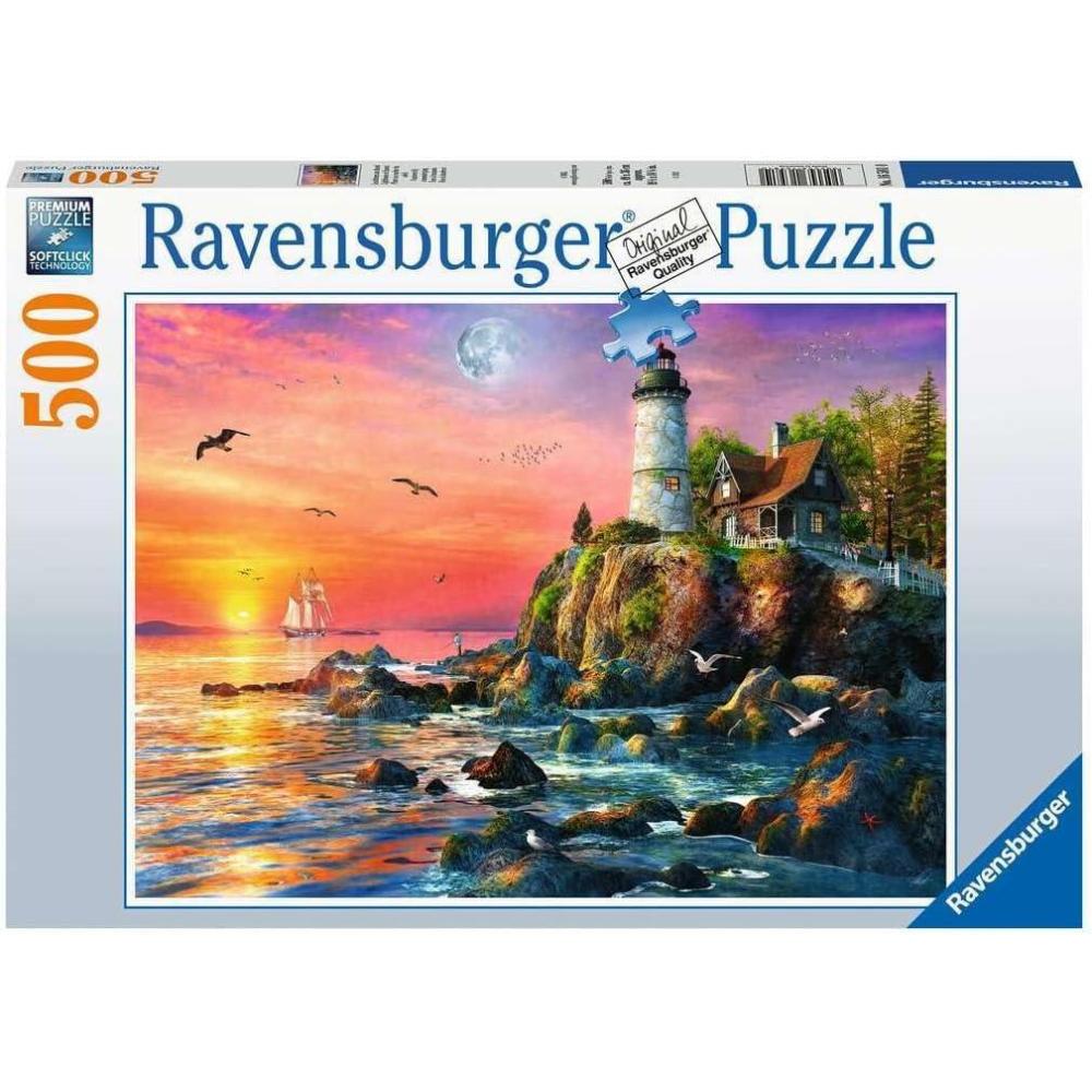 imageRavensburger Lighthouse at Sunset 500 Piece Jigsaw Puzzle for Adults 12000217 Handcrafted Tooling Made in Germany Every Piece Fits Together PerfectlyOriginal Packaging
