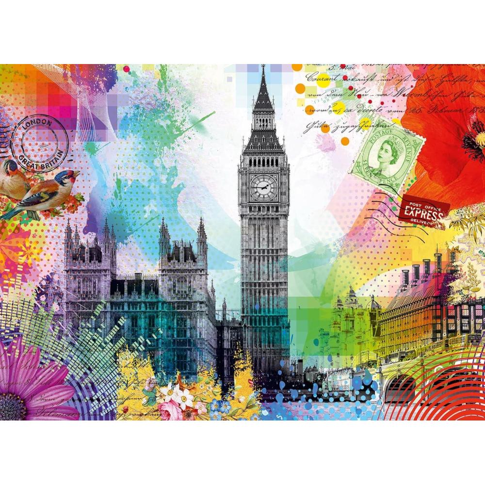 imageRavensburger London Postcard 500 Piece Jigsaw Puzzle for Adults 12000309 Handcrafted Tooling Made in Germany Every Piece Fits Together PerfectlyNew Packaging