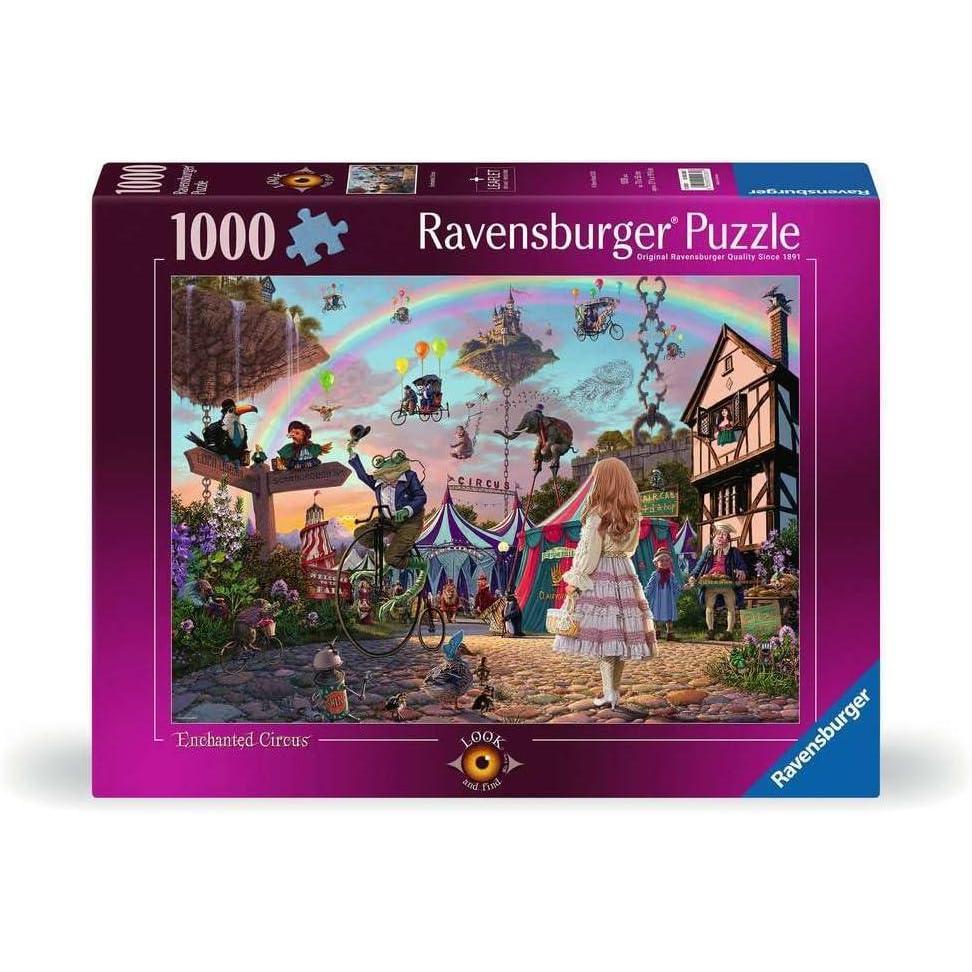 imageRavensburger Look ampamp Find Enchanted Circus 1000 Piece Jigsaw Puzzle Unique Softclick Fitting Vibrant GlareFree Imagery Crafted from FSCCertified Wood Ideal for Ages 14New Packaging