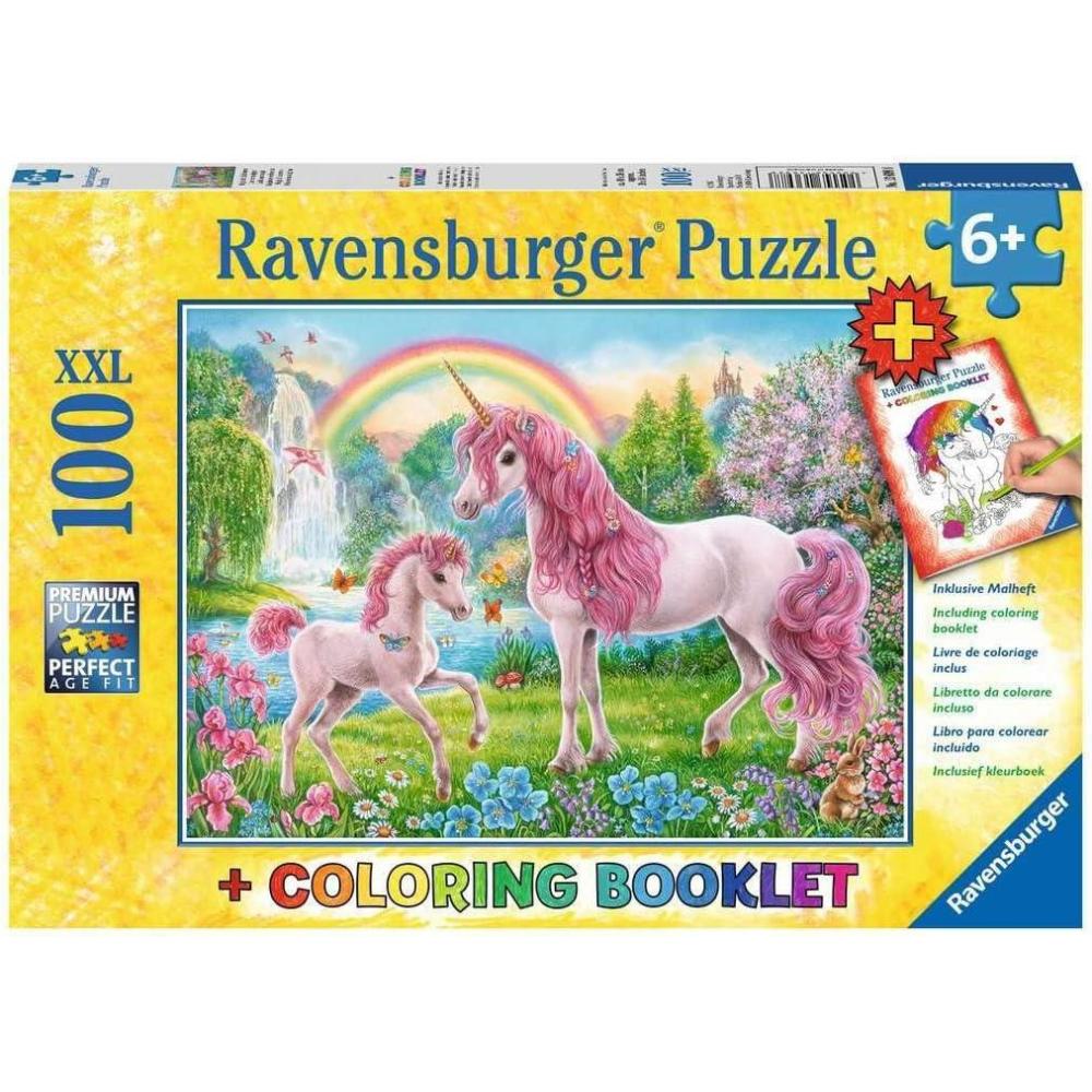imageRavensburger Magical Unicorns 100 Piece XXL Jigsaw Puzzle for Kids  13698  Unique Pieces  AntiGlare Surface  FSC Certified EcoFriendly  Makes a Great Gift for Ages 4 and Up