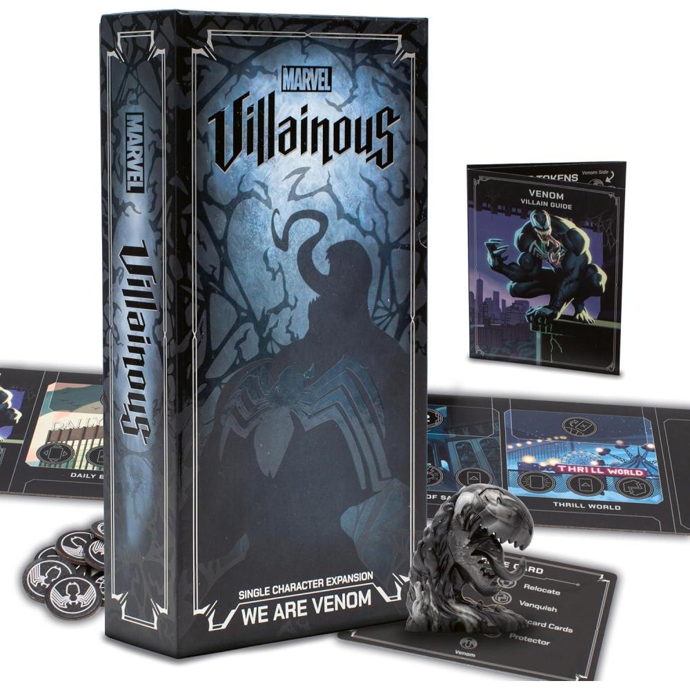 imageRavensburger Marvel Villainous We are Venom Single Character Strategy Board Game Expansion Play as Venom The Iconic Symbiote and Defeat SpiderMan Black Cat and Other Heros Ages 12 ampamp Up