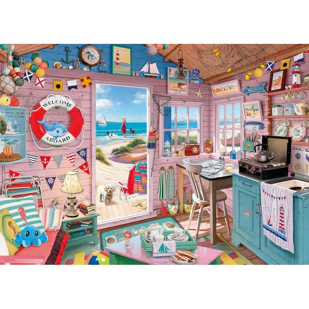 imageRavensburger My Haven No7 My Beach Hut 1000 Piece Jigsaw Puzzle for Adults 12000032 Handcrafted Tooling Made in Germany Every Piece Fits Together PerfectlyOriginal Packaging