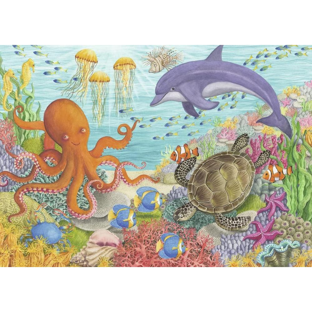 imageRavensburger Ocean Friends 35 Piece Jigsaw Puzzle for Kids Every Piece is Unique Pieces Fit Together Perfectly