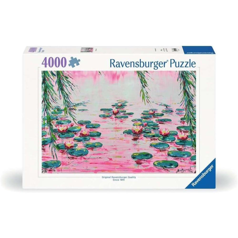 imageRavensburger Pink Water Lilies 4000 Piece Jigsaw Puzzle Ideal Challenge or Great Group Activity EcoConscious Materials