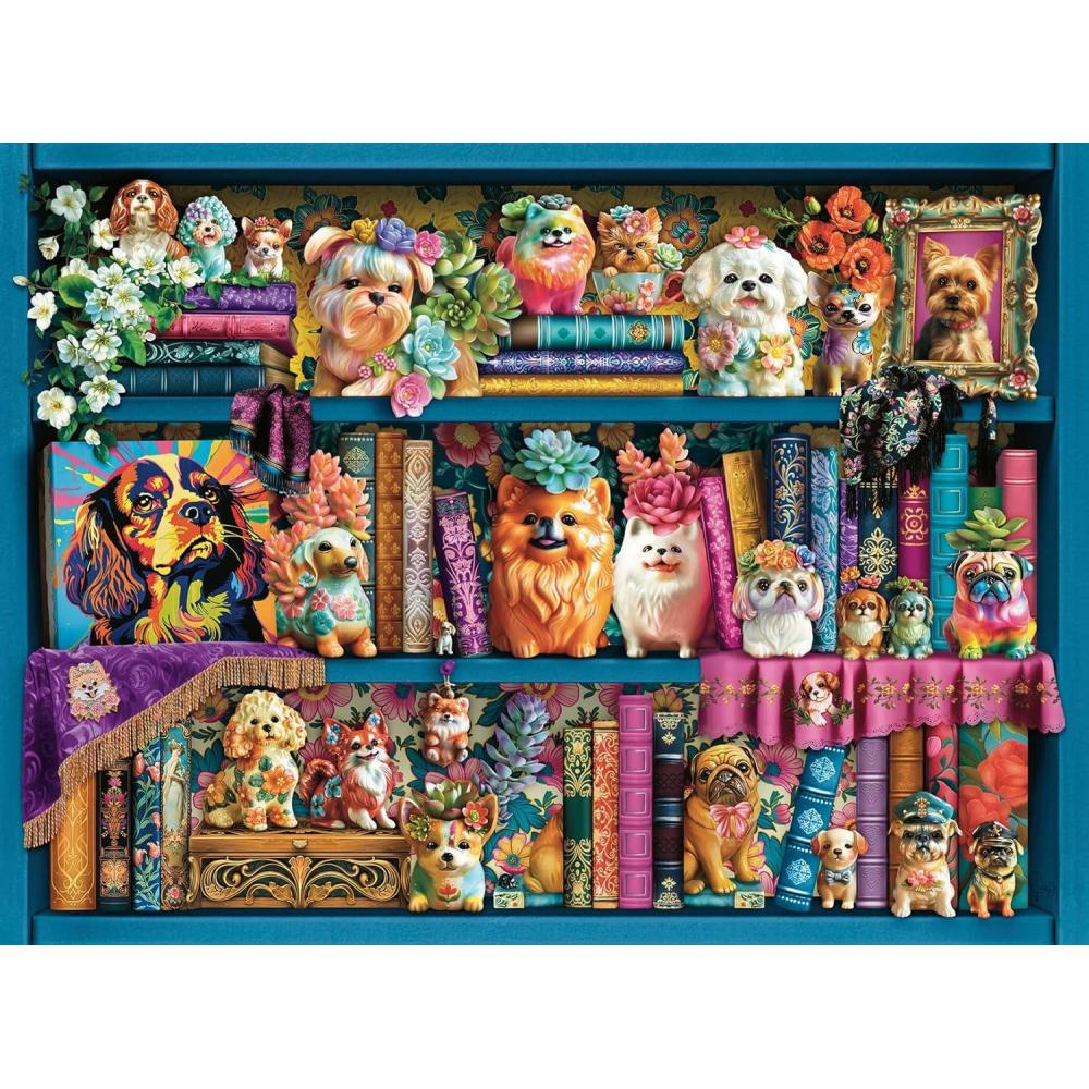 imageRavensburger Precious Porcelain Pups 500 Piece Jigsaw Puzzle Sturdy GlareFree Design FSCCertified Sustainable Product