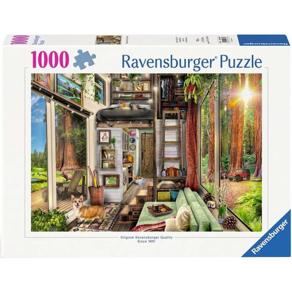 imageRavensburger Redwood Forest Tiny House 1000 Piece Jigsaw Puzzle for Adults 12000634 Handcrafted Tooling Made in Germany Every Piece Fits Together PerfectlyNew Packaging