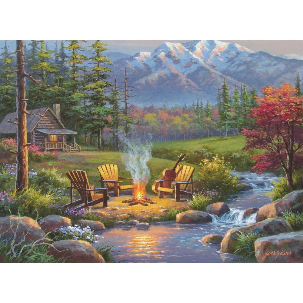imageRavensburger Riverside Livingroom Puzzle Part of Great Outdoors Series Unique 300 Piece Challenge for Adults Softclick Technology EcoFriendly Materials