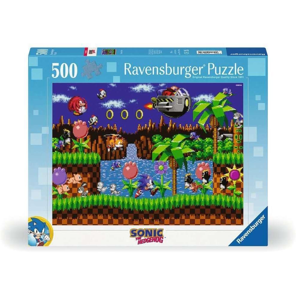 imageRavensburger Sonic The Hedgehog Classic 500 Piece Jigsaw Puzzle  12001135  Handcrafted Tooling Made in Germany Every Piece Fits Together Perfectly