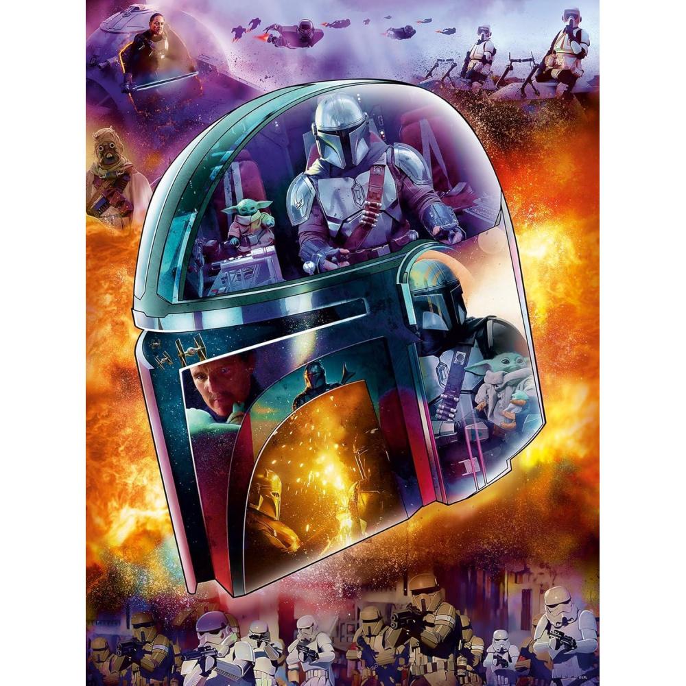 imageRavensburger Star Wars The Mandalorian Helmet 770 Piece Large Format Jigsaw Puzzle for Adults 16917 Every Piece is Unique Softclick Technology Means Pieces Fit Together PerfectlyNew Packaging