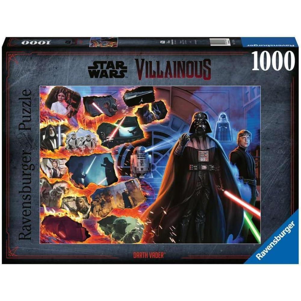 imageRavensburger Star Wars Villainous Darth Vader and Figurine 1000 Piece Jigsaw Puzzle for Adults 12001119 Handcrafted Tooling Made in Germany Every Piece Fits Together PerfectlyOriginal Packaging