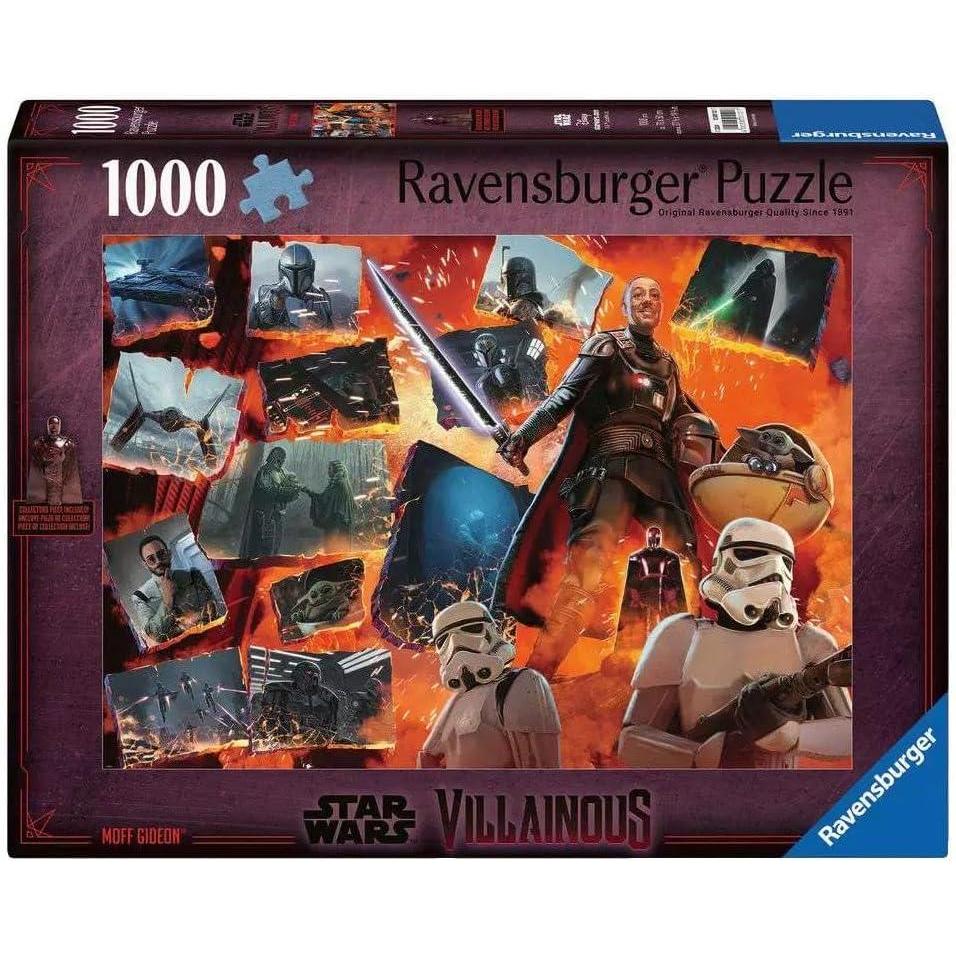 imageRavensburger Star Wars Villainous Moff Gideon and Figurine 1000 Piece Jigsaw Puzzle for Adults 12001121 Handcrafted Tooling Made in Germany Every Piece Fits Together PerfectlyNew Packaging