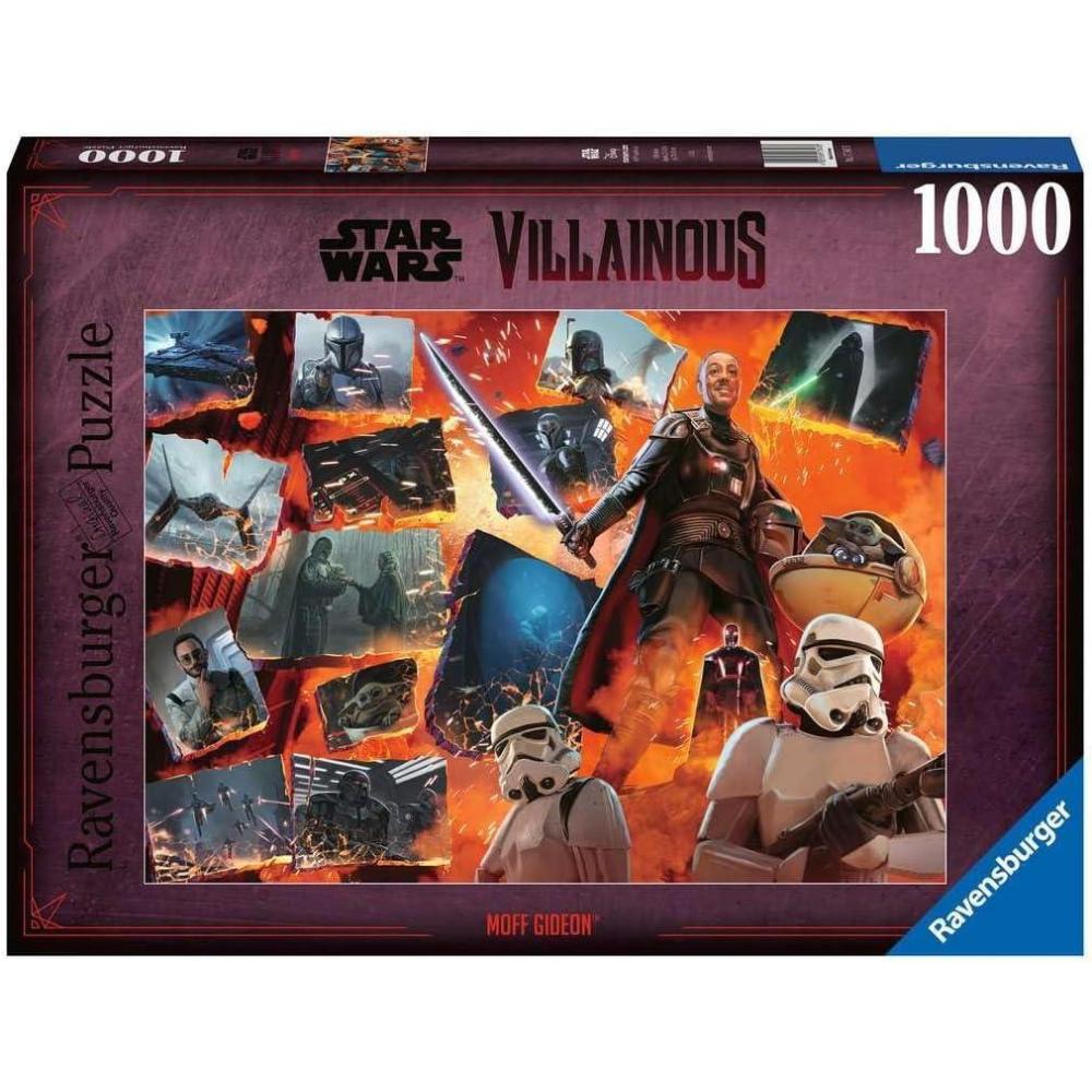 imageRavensburger Star Wars Villainous Moff Gideon and Figurine 1000 Piece Jigsaw Puzzle for Adults 12001121 Handcrafted Tooling Made in Germany Every Piece Fits Together PerfectlyOriginal Packaging