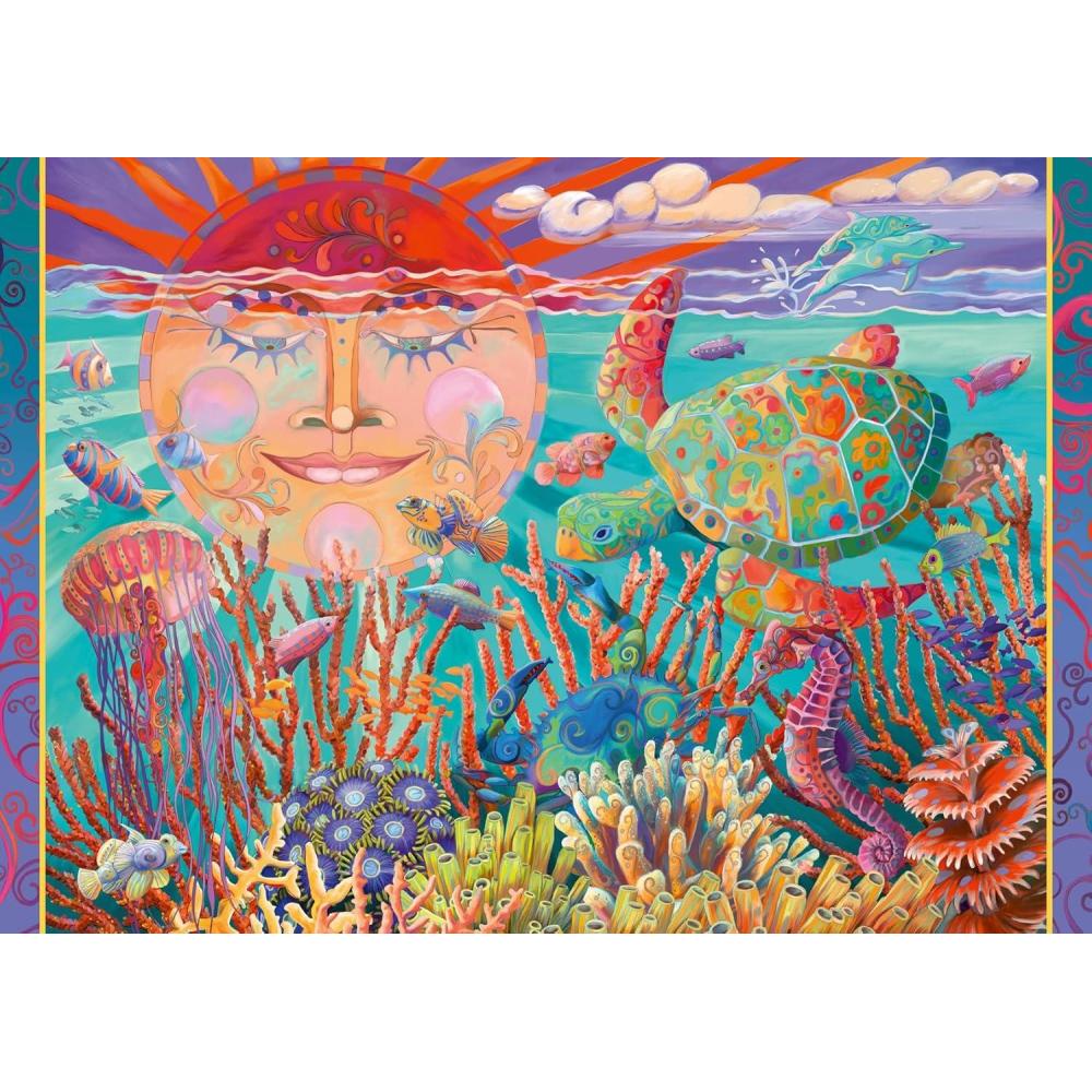 imageRavensburger Sun and Sea 500 Piece Large Format Jigsaw Puzzle for Adults 12001003 Easy to See ampamp Easy to Hold Large Pieces Fit Together Perfectly