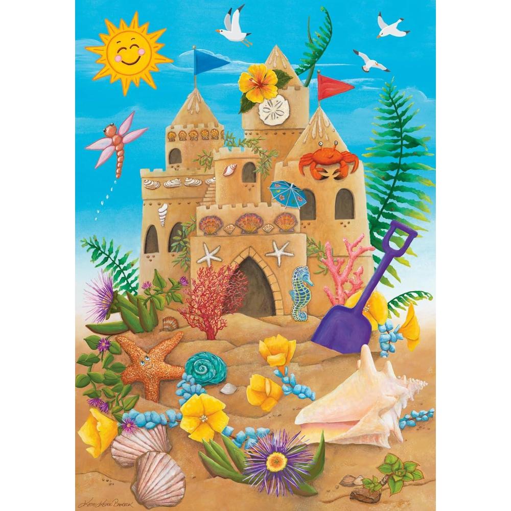 imageRavensburger Sunshine Sandcastle 35 Piece Jigsaw Puzzle for Kids SummerThemed Fun Encourages Creativity and Problem Solving EcoFriendly Design
