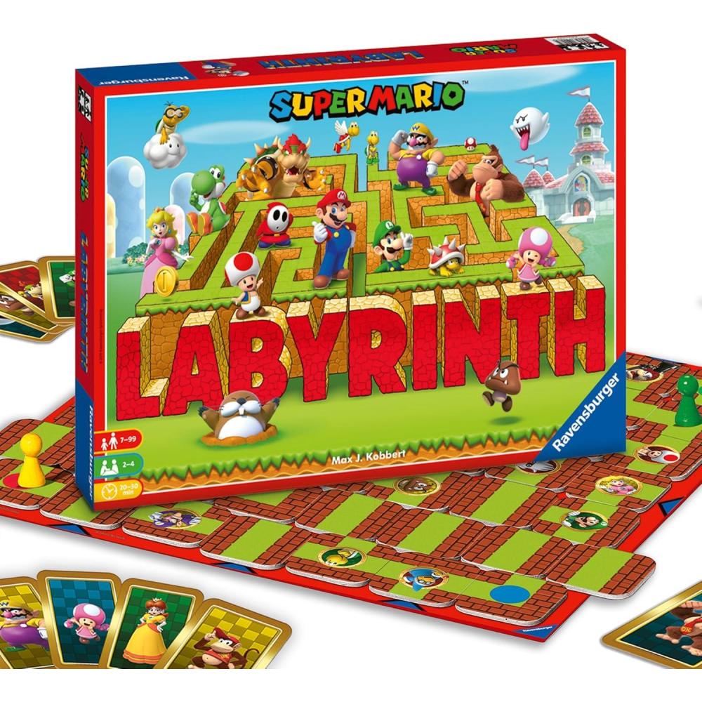 imageRavensburger Super Mario Labyrinth Board Game A Strategic Maze Challenge for Family Nights Great Birthday Gift 24 Players Kids Ages 710 and Older
