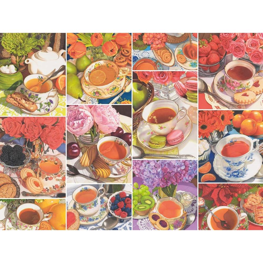 imageRavensburger Teatime Large Format Jigsaw Puzzle  750 Pieces  Unique Softclick Fit  Ideal for Adults and Kids  Forest Stewardship Council Certified