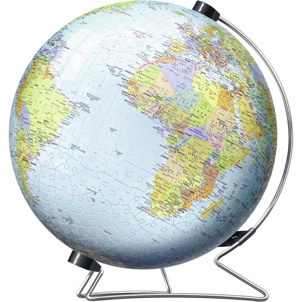 imageRavensburger The Earth 540 Piece 3D Puzzle Engaging Fun for Kids and Adults Precision Fit with Easy Click Technology Durable Displayable Model Celebrating Over 130 Years of Quality