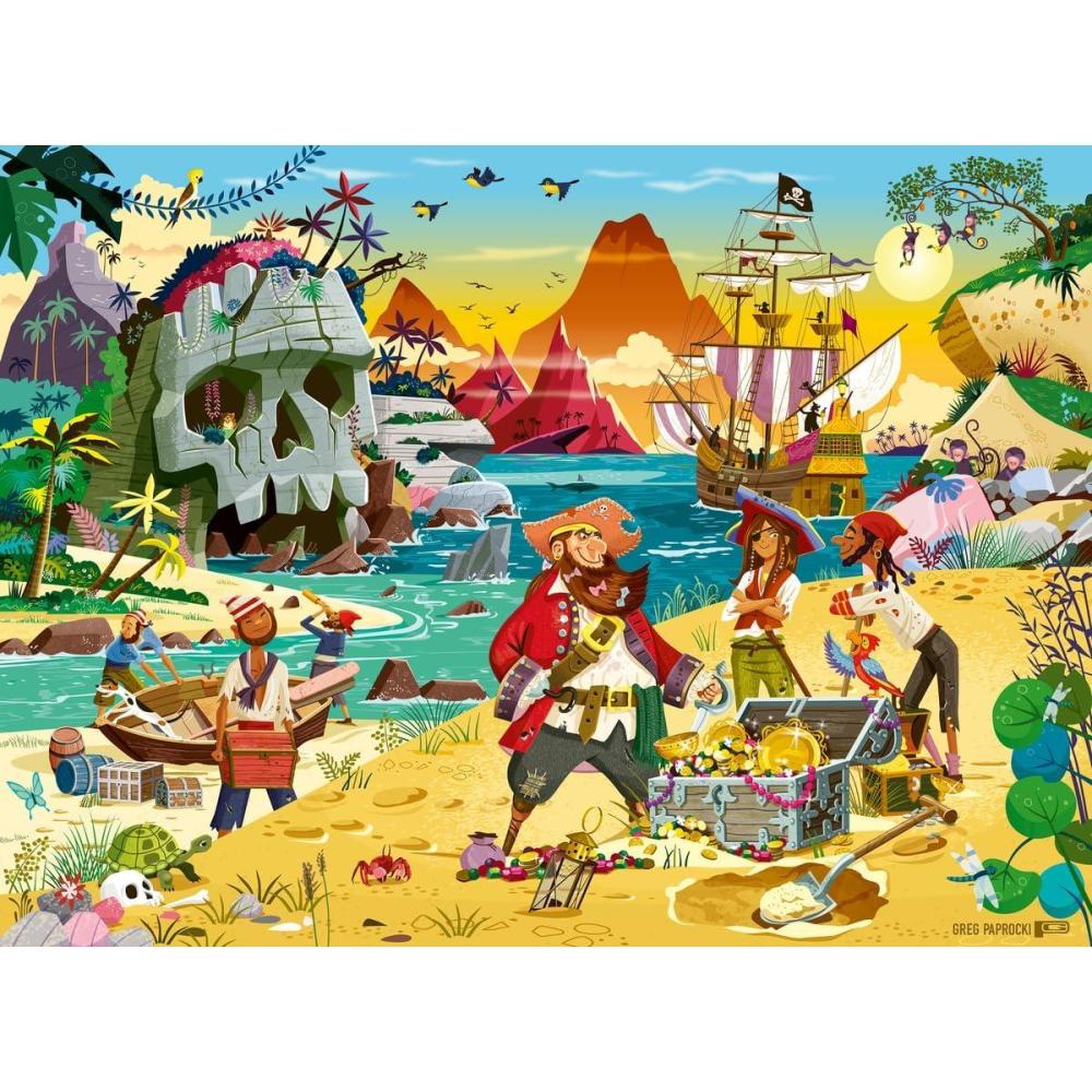 imageRavensburger Treasure 100 Piece XXL Jigsaw Puzzle for Kids Exciting and Educational Adventure FamilyFriendly Fun Sustainable Construction