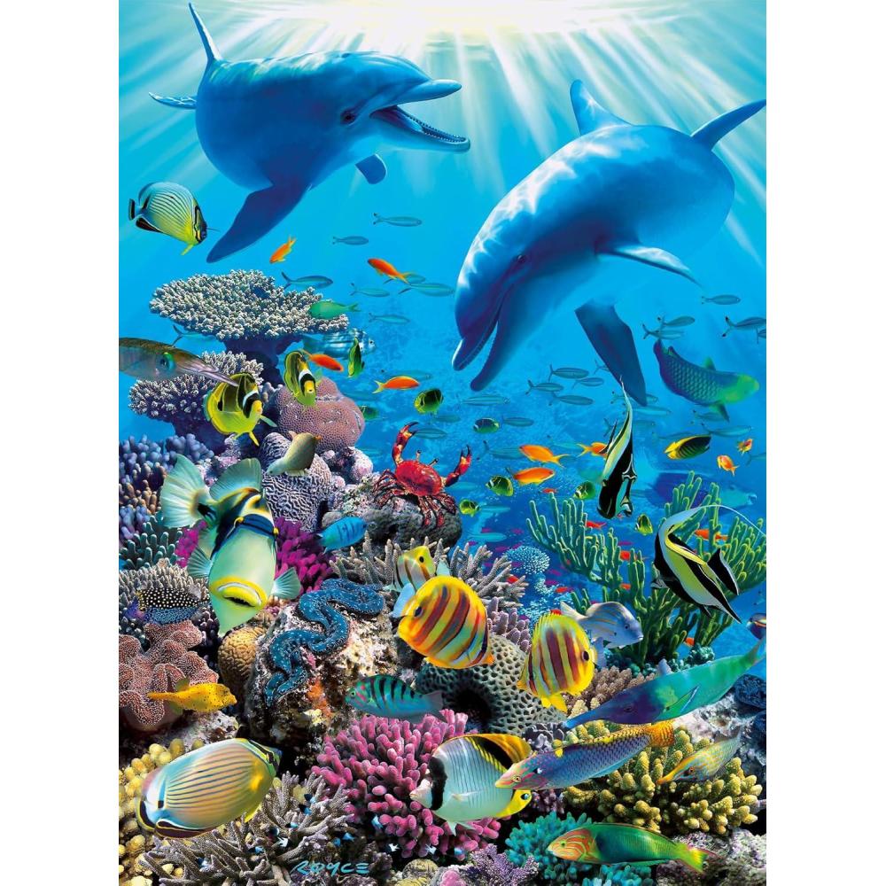 imageRavensburger Underwater Adventure 300 Piece XXL Jigsaw Puzzle for Kids  Unique Piece Design  Enhances Concentration ampamp Creativity  FSC Certified EcoFriendly Toy