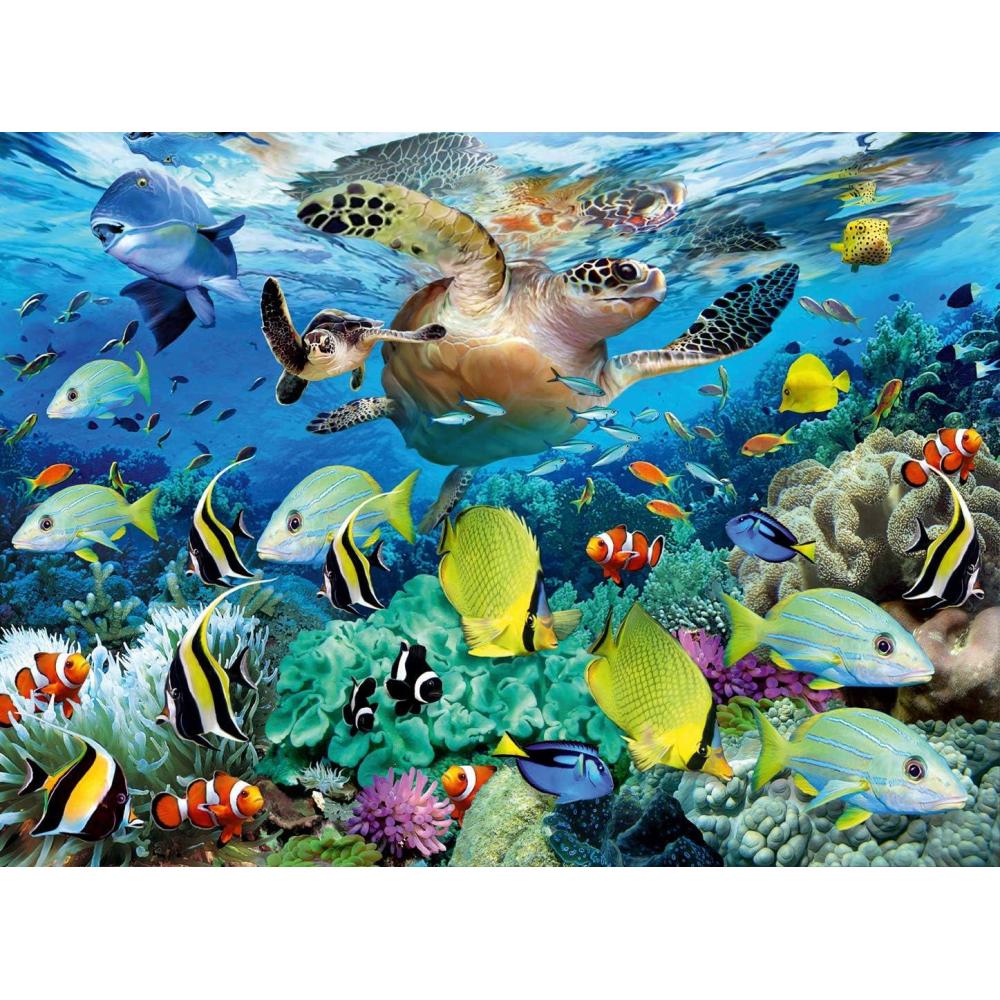 imageRavensburger Underwater Paradise Jigsaw Puzzle 150 Unique Pieces Engaging and Educational Toy and AntiGlare Surface Ideal Gift for Kids FSC Certified and Climate Pledge Friendly