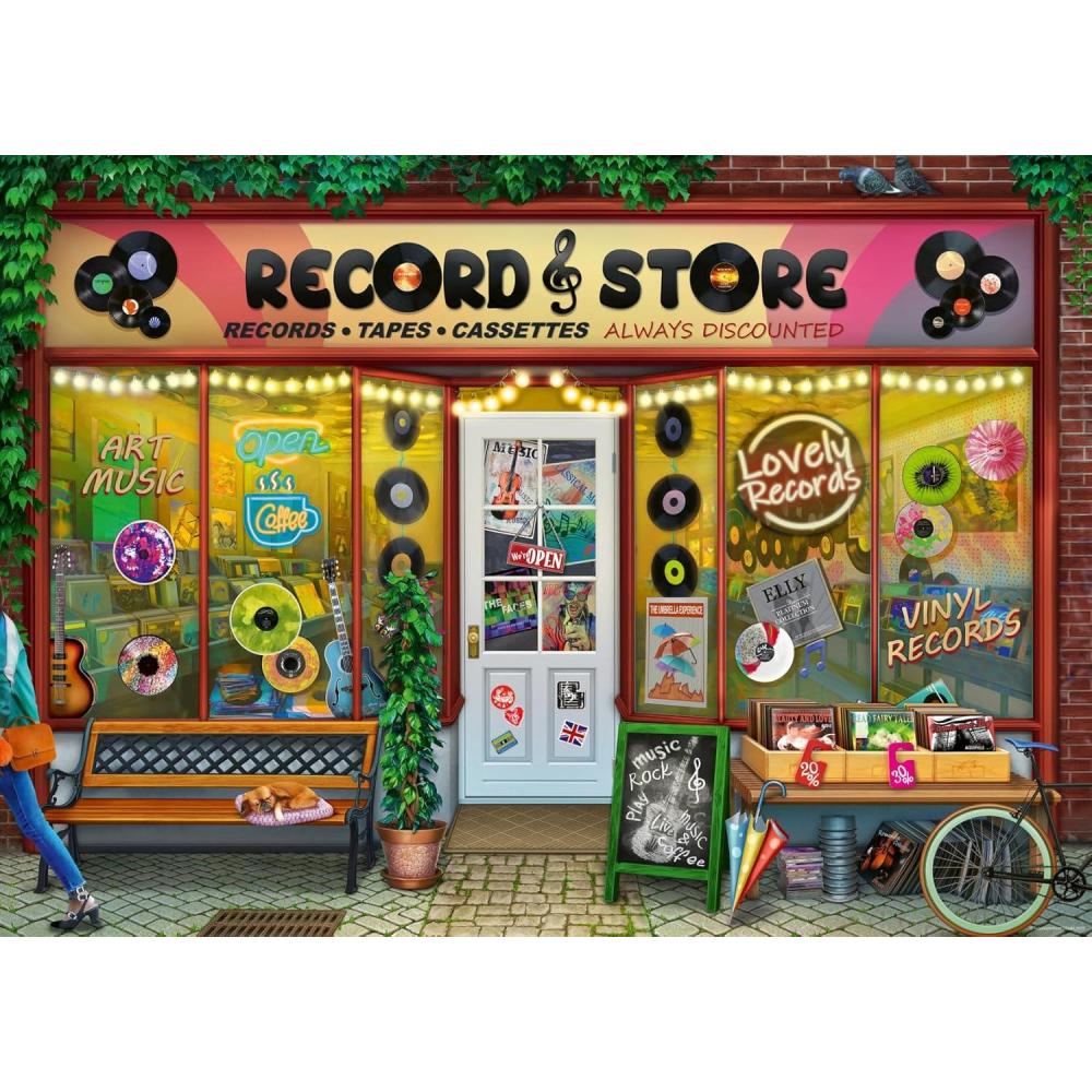 imageRavensburger Vintage Vinyl 1000 Piece Jigsaw Puzzle for Adults 12000250 Handcrafted Tooling Made in Germany Every Piece Fits Together PerfectlyNew Packaging