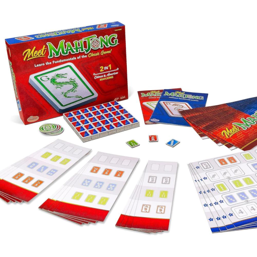 imageThinkFun Meet Mahjong The Engaging Family Board Game for 4 Teaches Basics of Mahjong Perfect for Adults and Kids Enhances Memory and Cognitive Skills