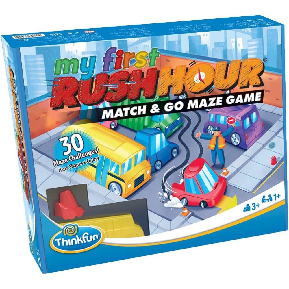 imageThinkFun My First Rush Hour Engaging Brain Game for Kids Stimulating STEM Toy Enhances Logic Matching Colors and Shapes Skills Best Gift for Toddlers
