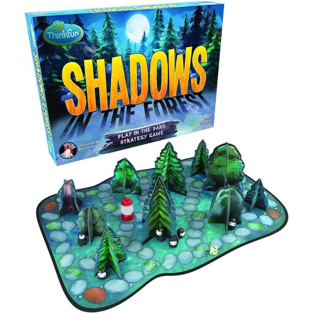 imageThinkFun Shadows in The Forest Unique PlayinTheDark Board Game Ideal for Kids and Adults Stimulating Brain Teaser Innovative GameplayStandard