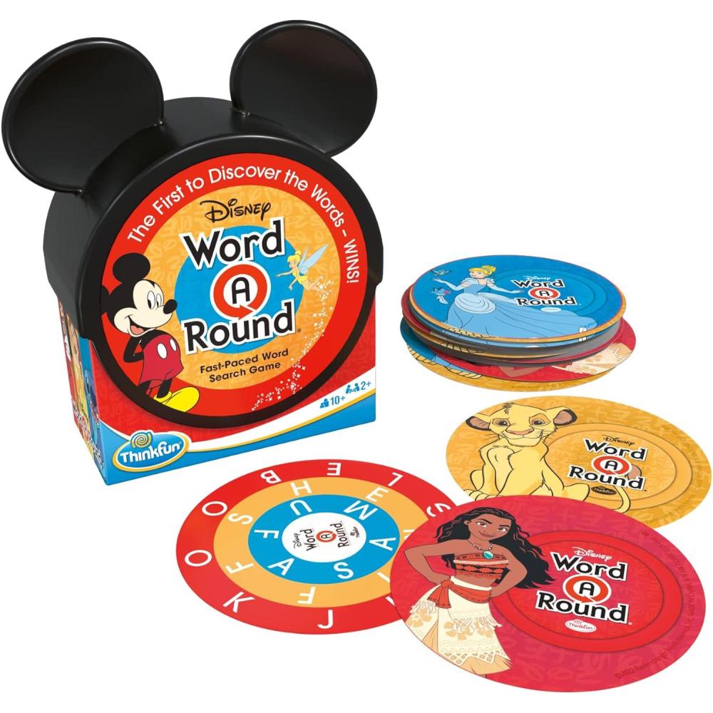 imageThinkFun Think Fun Disney WordARound Read The Word Around The Card Trivia Game for 10