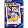 Ravensburger – Animals in Space CreArt Paint by Numbers Kit | Fun & Easy DIY Art for Kids Age 7+ | Creative Gift Idea for Birthdays & Holidays