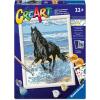Ravensburger – Beach Horse CreArt Paint by Numbers Kit | Fun & Easy DIY Art for Kids Age 11+ | Creative Gift Idea for Birthdays & Holidays
