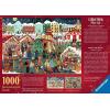 Ravensburger – Christmas Market – 1000 Piece Jigsaw Puzzle – Find Precious Gifts in This Quaint Country Market – Stunning Detail – Premium Quality – Ages 12+(New Design)