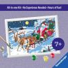 Ravensburger – CreArt – Night Before Christmas – Paint by Number Kit – Exciting Scene with Santa in his Sleigh and Reindeer – Premium Paints for That Magical Quality – Ages 7+
