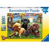 Ravensburger – Puppy Picnic – 100 Piece Jigsaw Puzzle – Exciting, Colorful Scene of Puppies Just Waiting to Play – Ball Sports & Dogs – Premium Quality – Ideal Gift – Screen-Free Fun – Children Age 6+