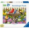 Ravensburger – at The Birdbath – 500 Piece Large Format Jigsaw Puzzle – Enjoy Peace & Tranquility While Birds Flit and Flutter – Frameable – Premium Quality – Puzzles for Adults(Puzzle)