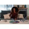 Ravensburger Circle of Colors: Flowers 500 Piece Round Jigsaw Puzzle for Adults and Kids Wooden Puzzle | Unique Piece Design | Vibrant and Glare-Free | FSC-Certified