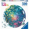 Ravensburger Circle of Colors: Ocean – 500 Piece Round Jigsaw Puzzle | Engaging Activity for Kids and Adults | Premium Quality | Sustainable Forestry Practices | FSC Certified