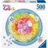 Ravensburger Circle of Colors: Poke Bowl 500 Piece Round Jigsaw Puzzle | Unique Softclick Technology | Perfect for Adults and Kids | FSC Certified