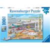 Ravensburger Construction at The Airport Jigsaw Puzzles – Enhanced Kid’s Cognitive Development | Unique Puzzle Pieces for Holidays and Birthdays