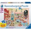 Ravensburger Corner Bakery Jigsaw Puzzle – 750 Large Format Pieces for Adults | Unique Softclick Technology | Vibrant, Glare-Free Imagery | Perfect for Family Time | Artwork by Elissa Della-Piana
