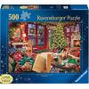 Ravensburger Cozy Christmas – 500 Piece Large Format Puzzle for Adults – Warm Holiday Gathering – Perfect for Winter Evenings